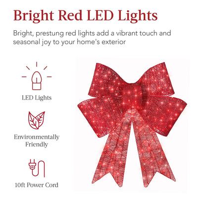 Lit Christmas Bow ~ Too bright, too bold, too beautiful to ignore-