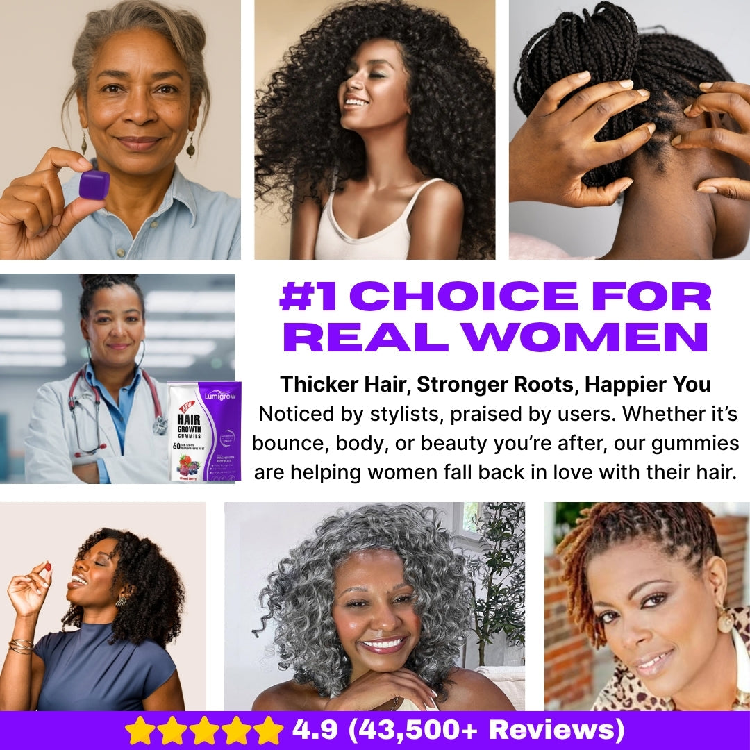 Lumigrow Hair Growth Gummies ~ Clinically proven formula for real results-