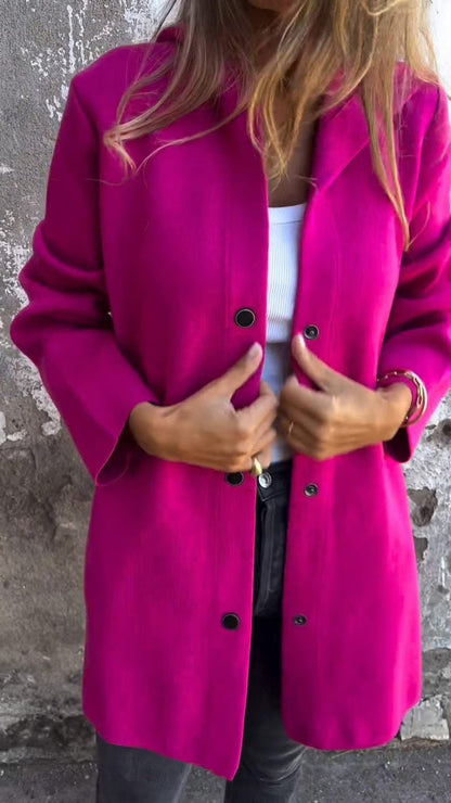 Casual Single Breasted Hooded Jacket ~ Throw-on style for breezy spring & autumn days