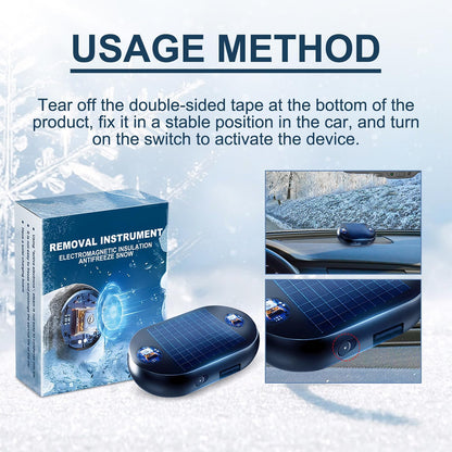 Electromagnetic Anti-Freezing Device - Enjoy a clear windshield every winter morning