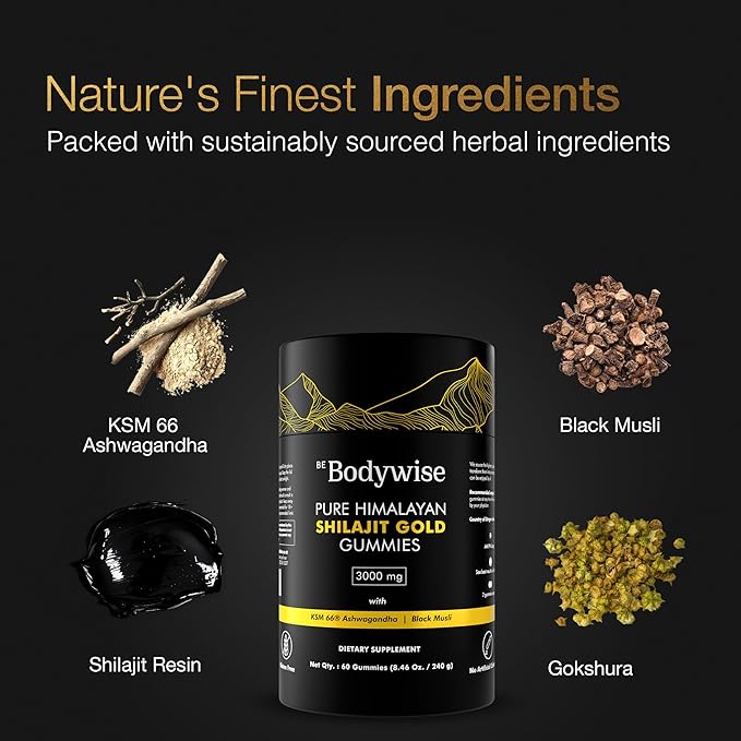 Pure Himalayan Shilajit Gummies ~ Natural Energy & Stamina in Every Bite