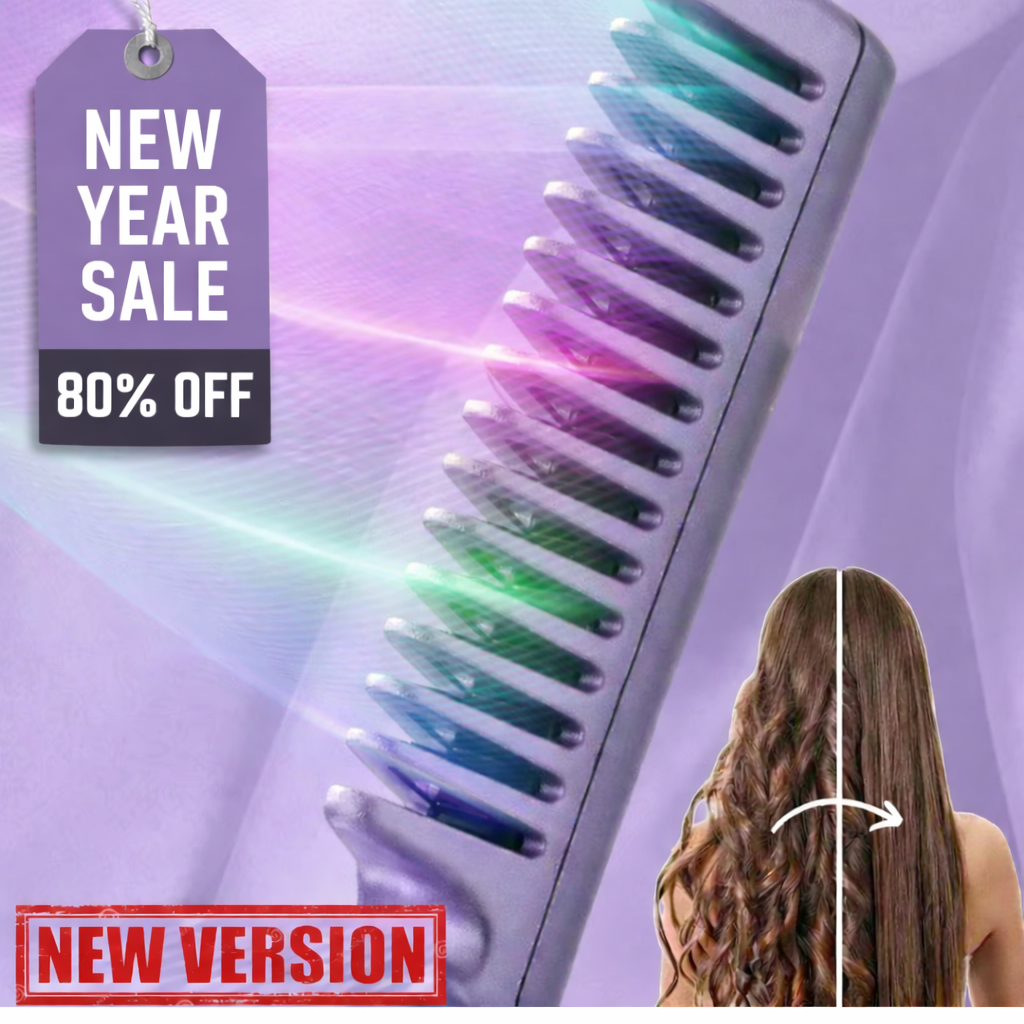 Ceramic Hairdressing Comb ~ Smooth, frizz-free hair anytime, anywhere-
