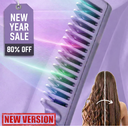 Ceramic Hairdressing Comb ~ Smooth, frizz-free hair anytime, anywhere-