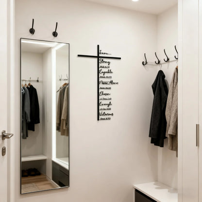 Scripture-Inspired Metal Cross Wall Art ~ Bring faith and peace to every corner of your home.