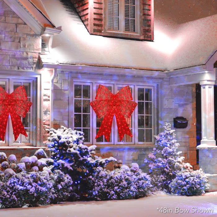 Lit Christmas Bow ~ Too bright, too bold, too beautiful to ignore-