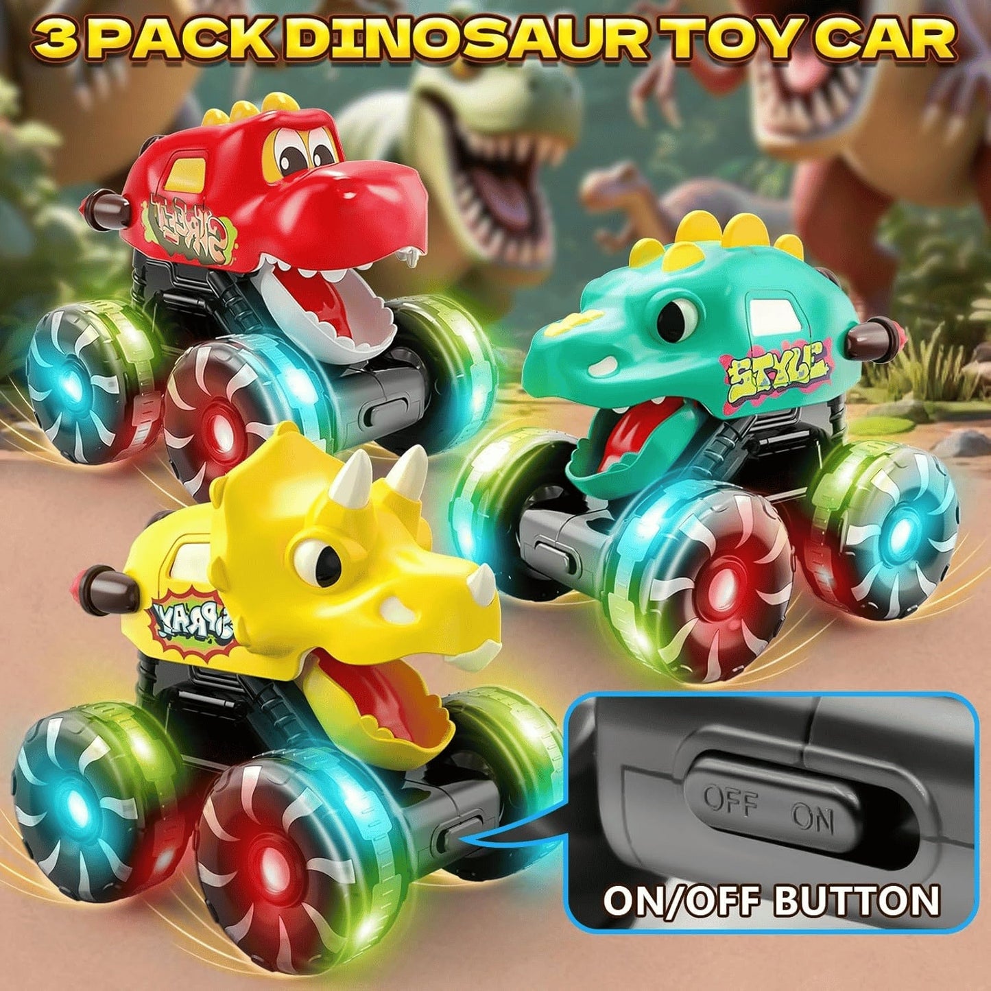 Press & Go Dino Monster Truck (80% OFF)