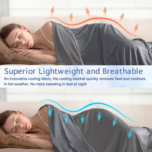 Summer Cooling Blanket ~ Instantly chill your nights, sleep dry and deep