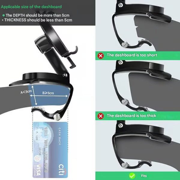 Multifunctional Car Dashboard Phone Holder ~ The Last Phone Mount You’ll Ever Need